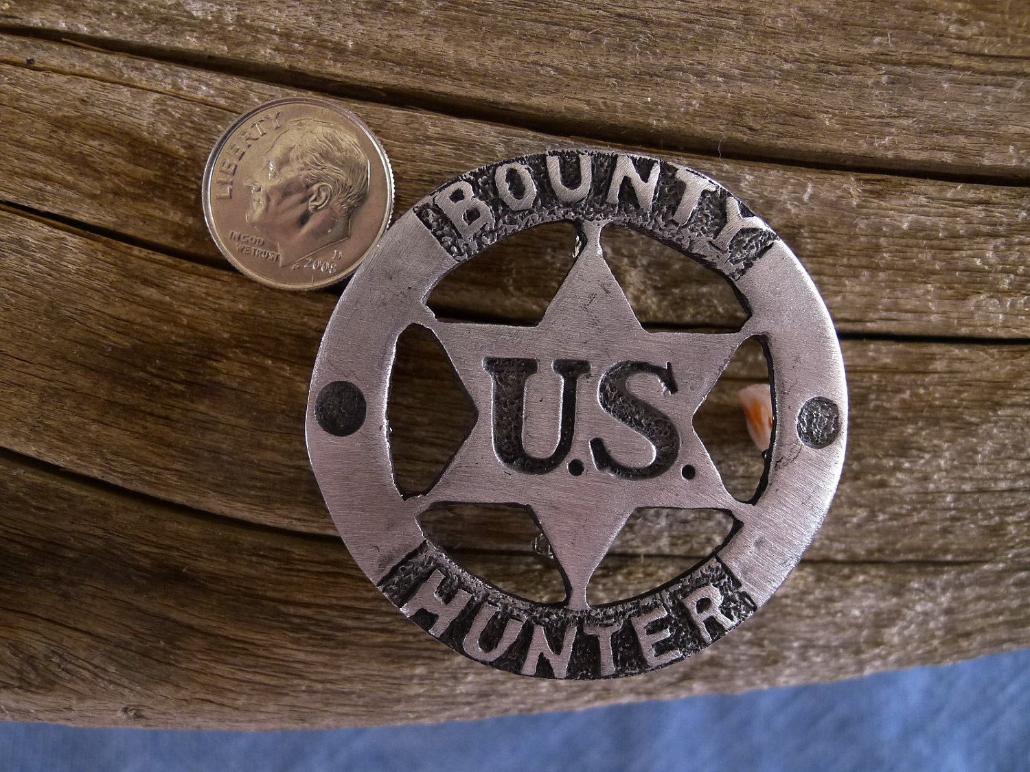 U. S. Bounty Hunter Badge with pin back by COOLSTUFFGOODPRICES