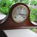 RESERVED for CARLAVANDERZWAN 1930's Walnut Sessions "Westminster C" Humpback Mantle Clock