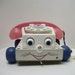Vintage USA Fisher Price Chatter Telephone Pull Toy 1961
