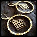 Handmade Beaded Hoop Earrings with Sterling Silver Angel Wings