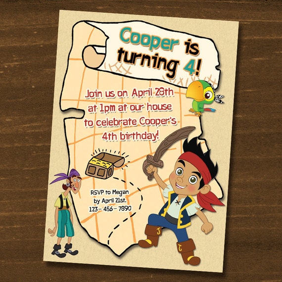 Jake The Pirate Birthday Invitations 10