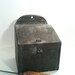 Vintage Tin Box, Industrial Chic Box Tin, Vintage Match Box, Tin Storage Box, Office Den Decor Tin Box