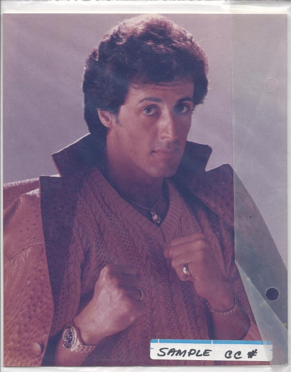 Sylvester Stallone 8x10 Color Photo 1980s