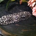 Vintage Silver Brooch with Filagree and Rhinestones
