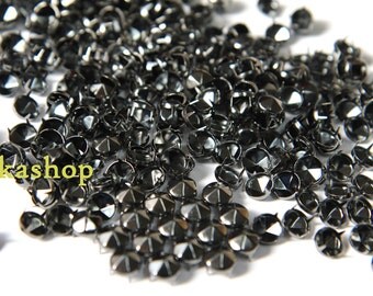 12mm 50pcs Gunmetal conical hexagon studs / HIGH Quality - Fikashop