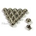 9mm 200pcs Silver conical studs ( 4 legs ) / HIGH Quality - Fikashop