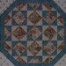 french print "octagonal stars" table topper
