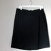 RESERVED for Renata - Size 16 Wool Skirt. Womens Plus Size Black Skirt with Back Slit
