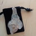 SALE Selenite Natural Crystal Pendant With Goldfilled Wire