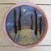 Felt Wall Hanging, Wool Artwork, Needle Felted Moonlit Forest