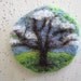 Felt Brooch, Wearable Art, Needle Felted Dogwood Tree in Bloom