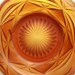 ON LOAN Art Deco amber glass bowl WALTHER and Sohne