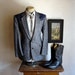 1970s Western Suit Jacket / Blazer Mens Vintage Cowboy Style Sport Coat by CIRCLE S of Dallas Texas - Size 42 (LARGE)