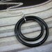 black agate circle pendant