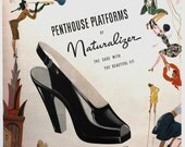 Items similar to Vintage Full Page Ad Naturalizer Shoes 1946 Life ...
