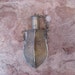 Vintage Magical Moroccan Silver Bottle Brooch or Pendant with Rose Quartz Beads