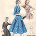 RESERVED FOR GERRY 1950's Vintage Dress Pattern Butterick 7615 pattern. 1956 Size 20 bust 38 Quick 'n Easy