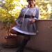 Plus size Lace Trim Gingham Peasant Dress