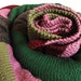 hand knit big blanket, double bed size afghan