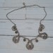 FESTOON FILIGREE NECKLACE - Vintage Silver tone