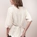 20% SALE Vintage knit sweater white women size small medium