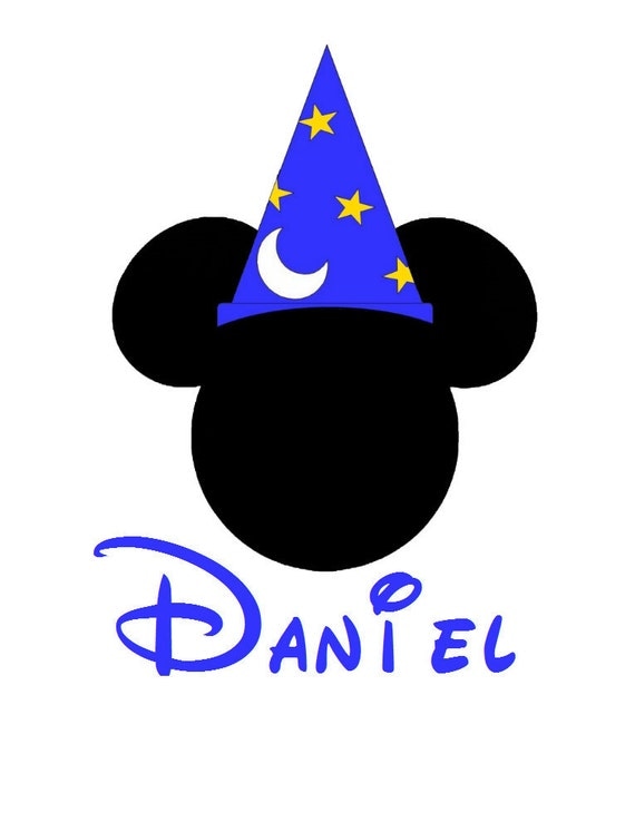 Sorcerer Mickey Personalized Custom Disney Iron on Transfer