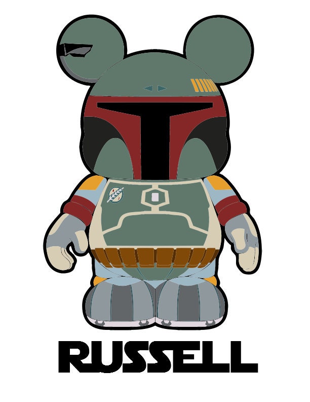 Boba Fett Star Wars Personalized Custom Iron on Transfer