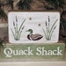 Ready to ship * Cabin Blocks Quack Shack