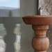 Italian vintage wooden candlestick