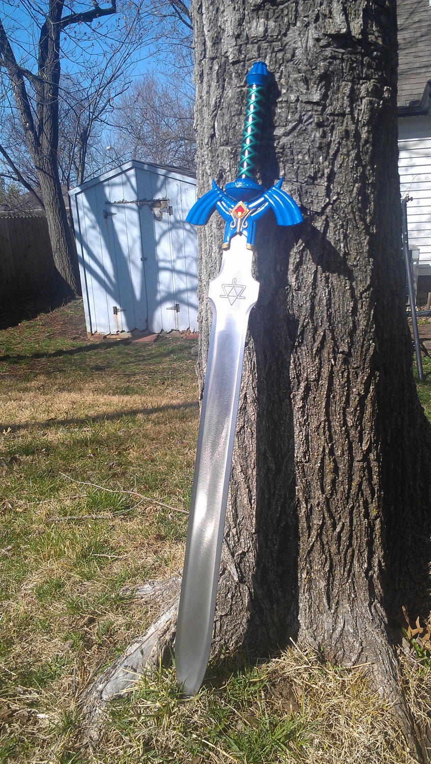 Handmade and painted Zelda Master sword steel replica.