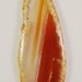 Agate Slice Pendant 80x30x5mm Natural Red Orange Large Gemstone Pendant Bead 1pc