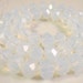 Opalite Glass Rondelles 6x4mm Faceted Glass Rondelle Beads on a 9 Inch Strand with 50 Beads