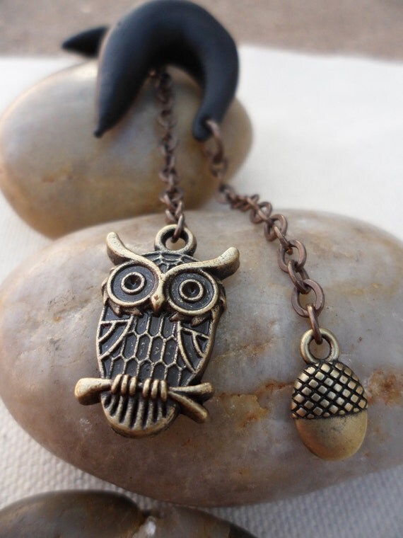 Items similar to Owl Gauges on Etsy