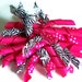 Hot Pink Zebra Korker Bow Hair Clip Or Headband Accessory Baby Infant Toddler Girls