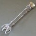 Antique Silver and Brass Claw Foot Tongs from Bordini Italy