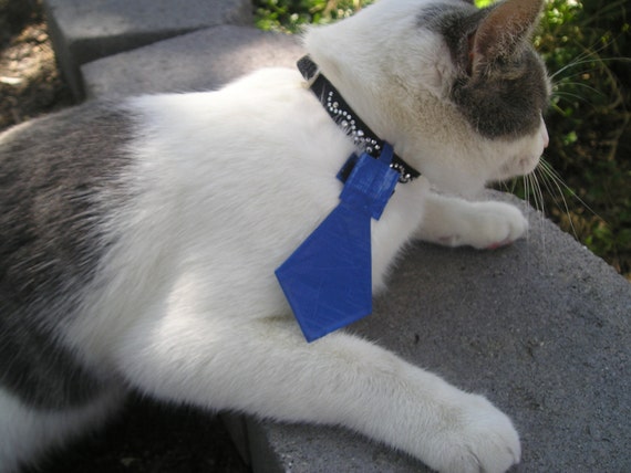 Items similar to Navy  Blue  Duct Tape Cat  Tie on Etsy