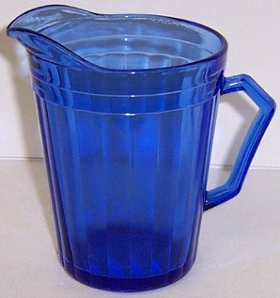 Hazel Atlas Cobalt Blue Aurora Depression Glass 4 12 Inch