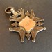 1896 Antique Sterling Silver and 9 K Rose Gold Pocket Watch Fob, Beautifully Hallmarked and Engraved, England