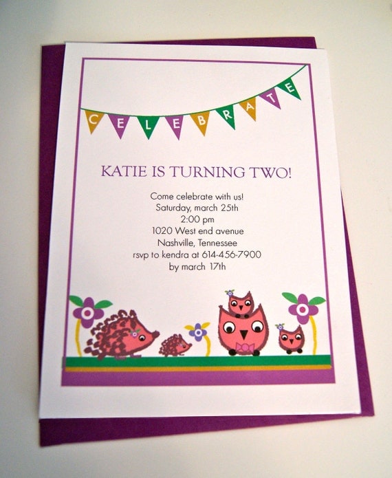 Items similar to Custom Birthday Invitation on Etsy
