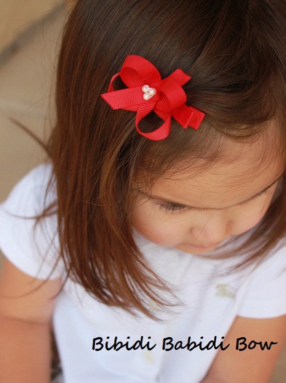 Girls hair bows set of 10 My first hair bow by BibidiBabidiBow