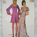 Vintage 1970s Dress Pattern, Simplicity 9446, Mini or Maxi, Hip Chick