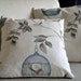 Handmade - decorative - birdcage - patterned - white - pastel - lace pillows