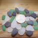varity pack containing 30 pieces of white, green and brown genuine sea glass beach glass