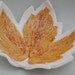 Reserved for Bethany, Large Fruit Bowl, Wedding Gift, Autumn Leaf Fruit Bowl in Burnt Ochre
