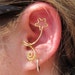Star Shaped Gold Wire Tragus Clip