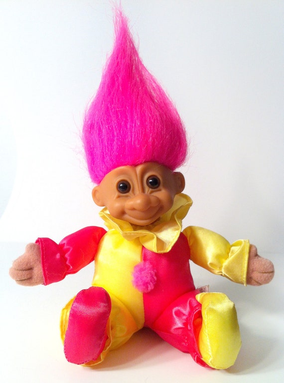 Plush Clown Jester Russ Troll Doll