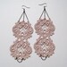 Pink Lace Earrings - RESERVED