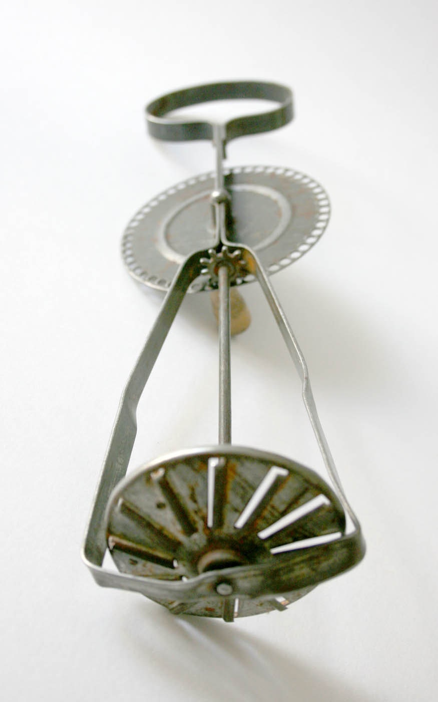 Antique Turbine Egg Beater Cassady and Fairbank tin and