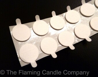 100 Wick Stickers for use in Container Candles - Candle Making Accessory
