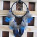 Dream Catcher, Black with Peacock Feathers